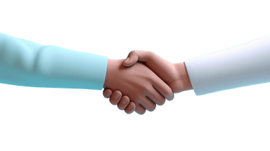 3D Hands holding heart